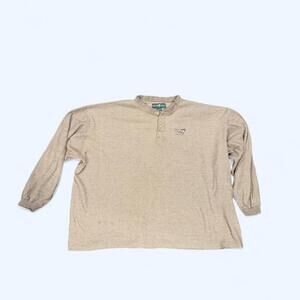 Vintage Big Dogs Men’s 3XL Gray Henley Sweater